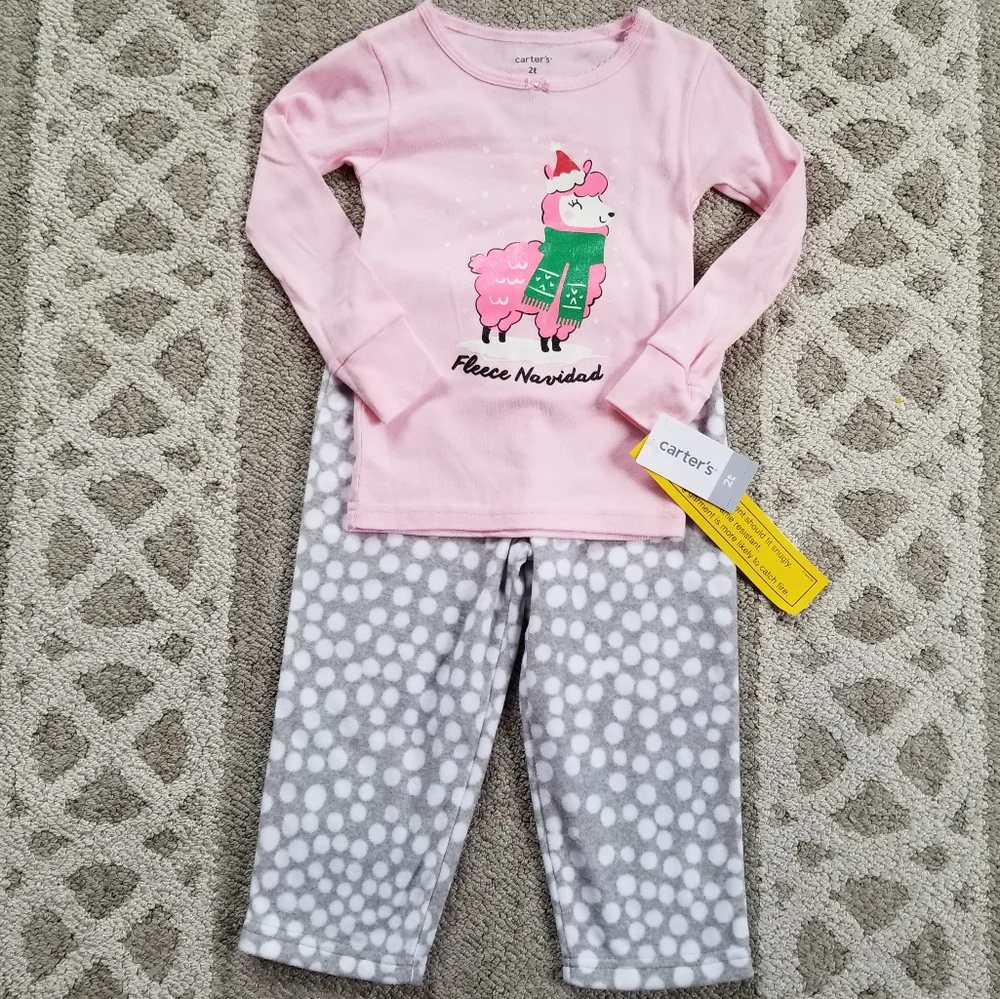 Carter's Fleece Navidad Snug Fit Pajamas Set
